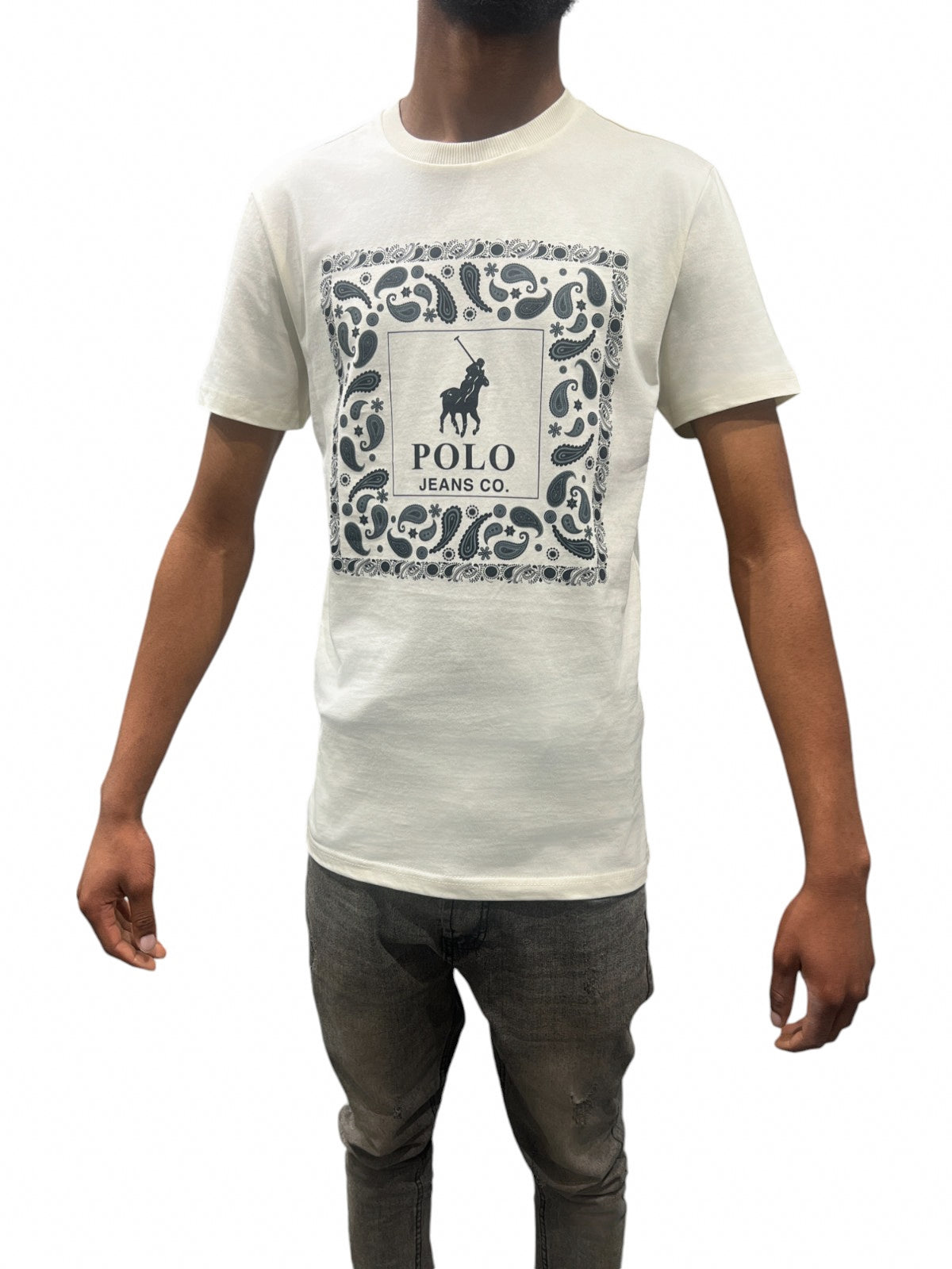 Polo T-Shirt Pjc Block Logo Off-White